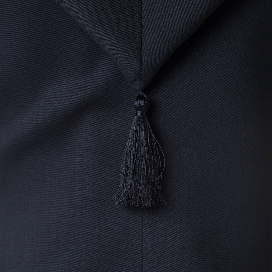 Hoodie Burnous Black tassel